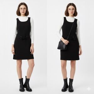 Vintage Black Sleeveless Dress/ Jumper